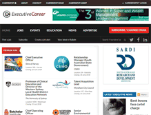 Tablet Screenshot of executivecareer.net.au